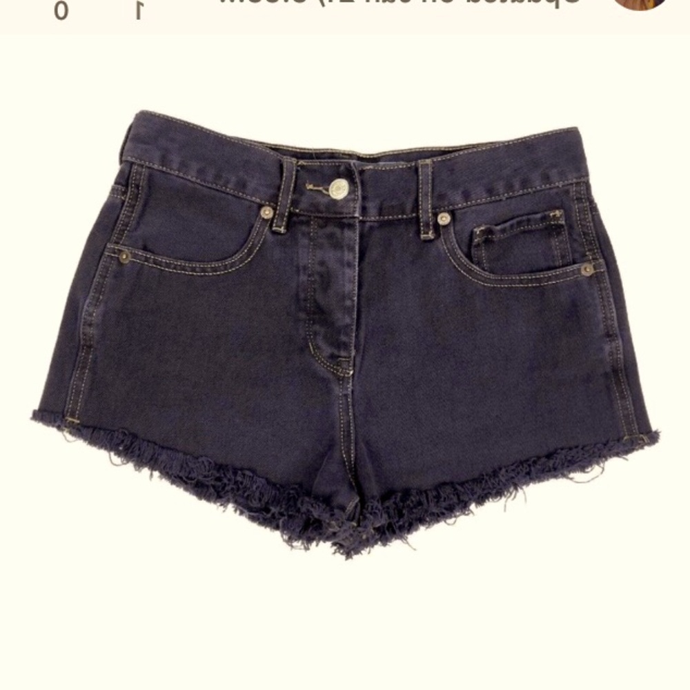 Brandy Melville High Rise Button Fly Shorts 25 - Picture 1 of 4